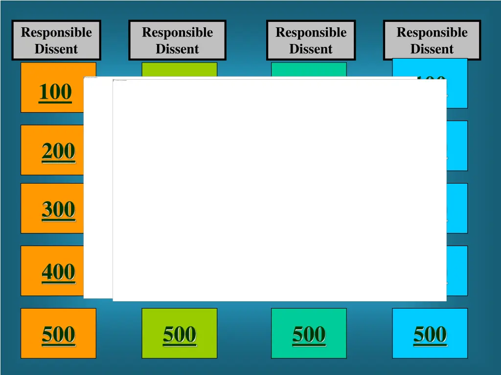 responsible dissent