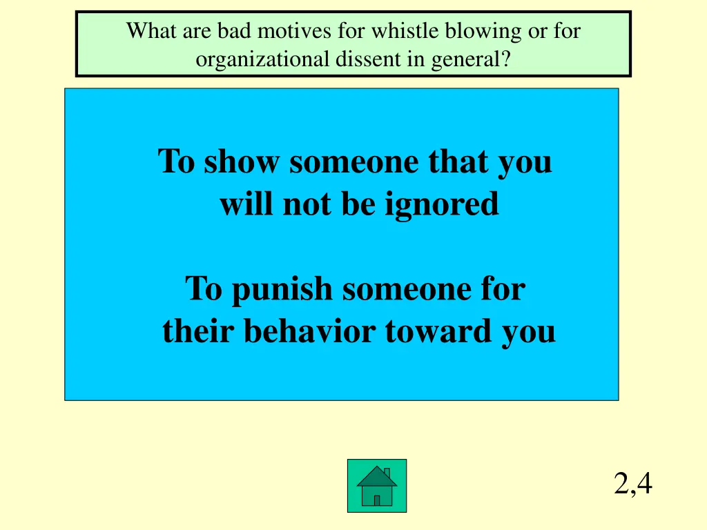 what are bad motives for whistle blowing