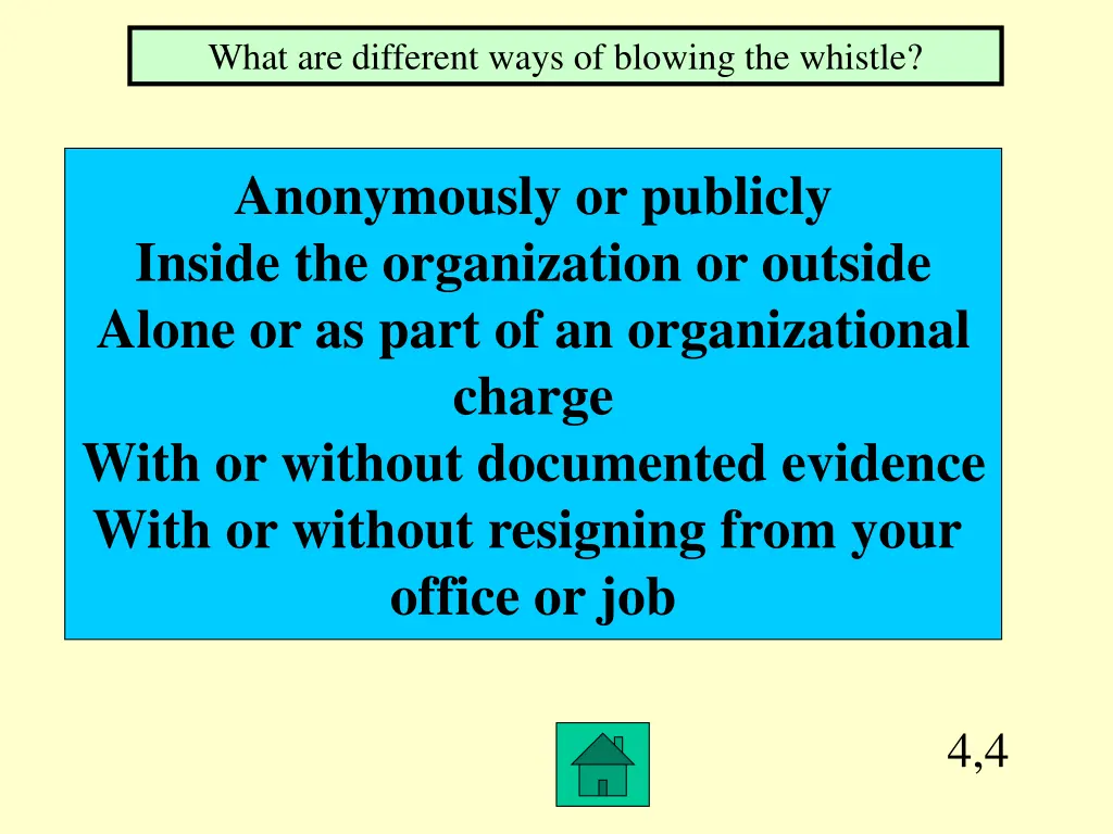 what are different ways of blowing the whistle