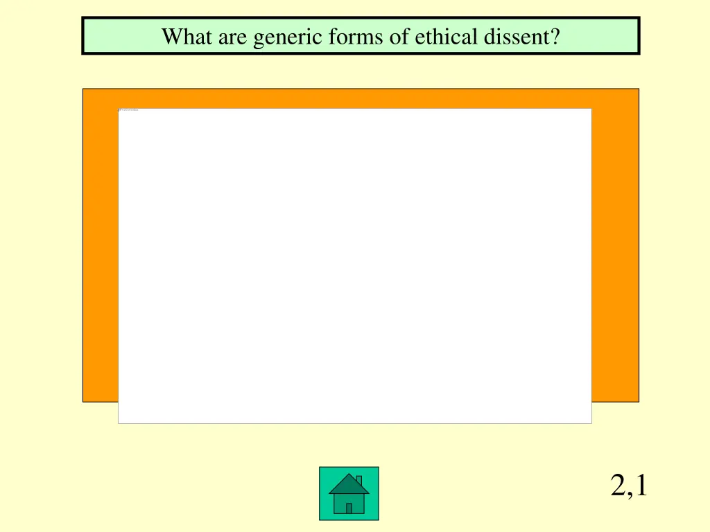 what are generic forms of ethical dissent