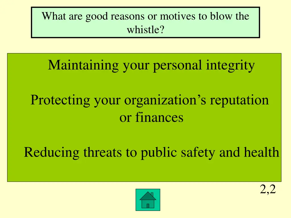what are good reasons or motives to blow