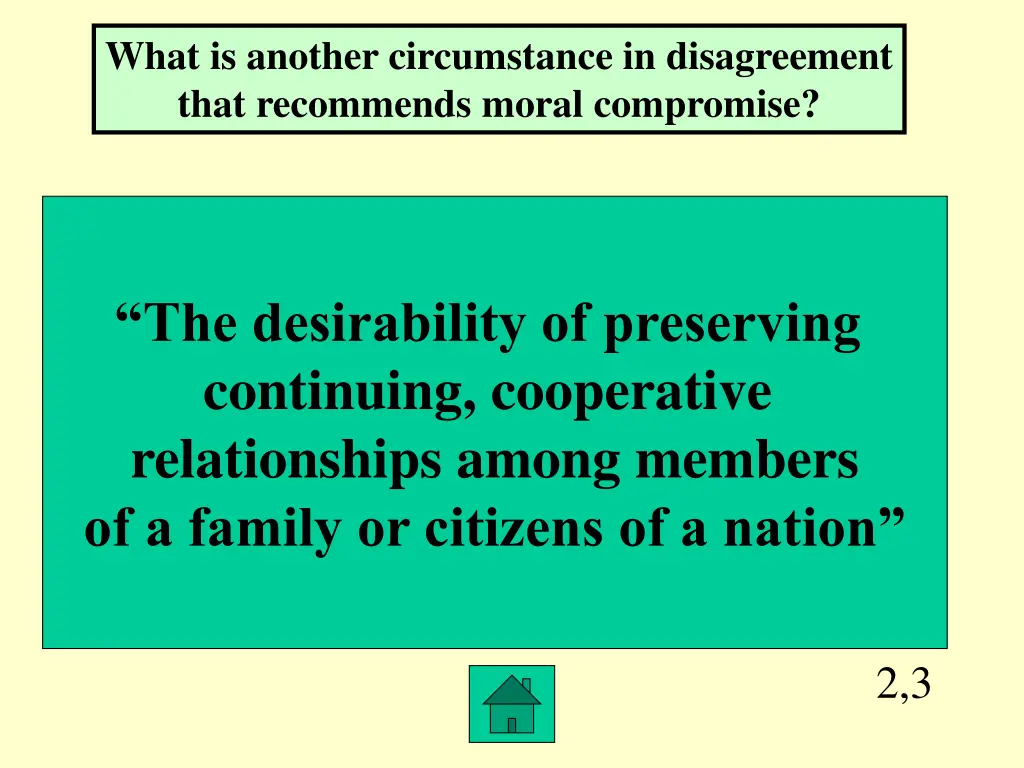 what is another circumstance in disagreement that