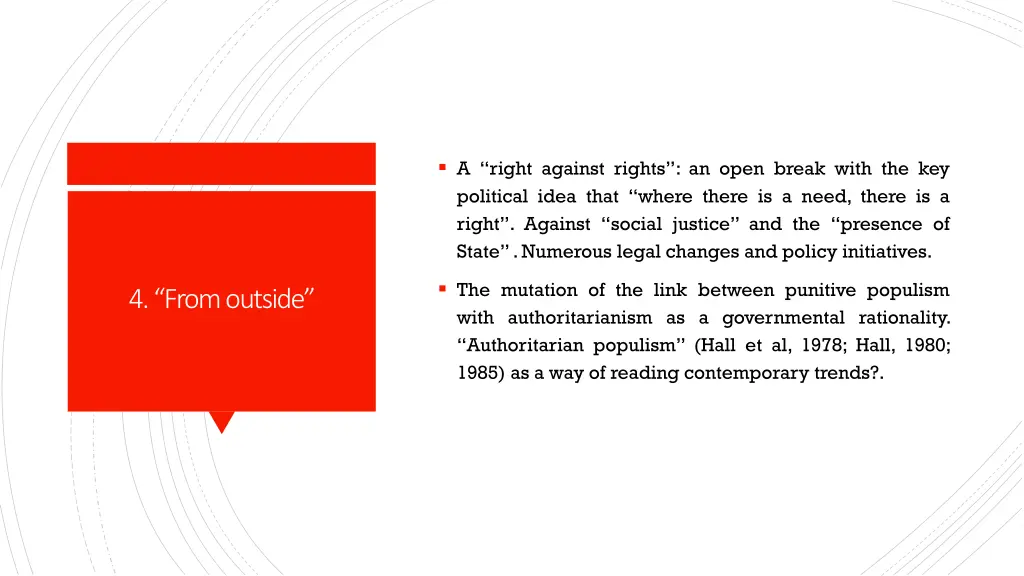 a right against rights an open break with