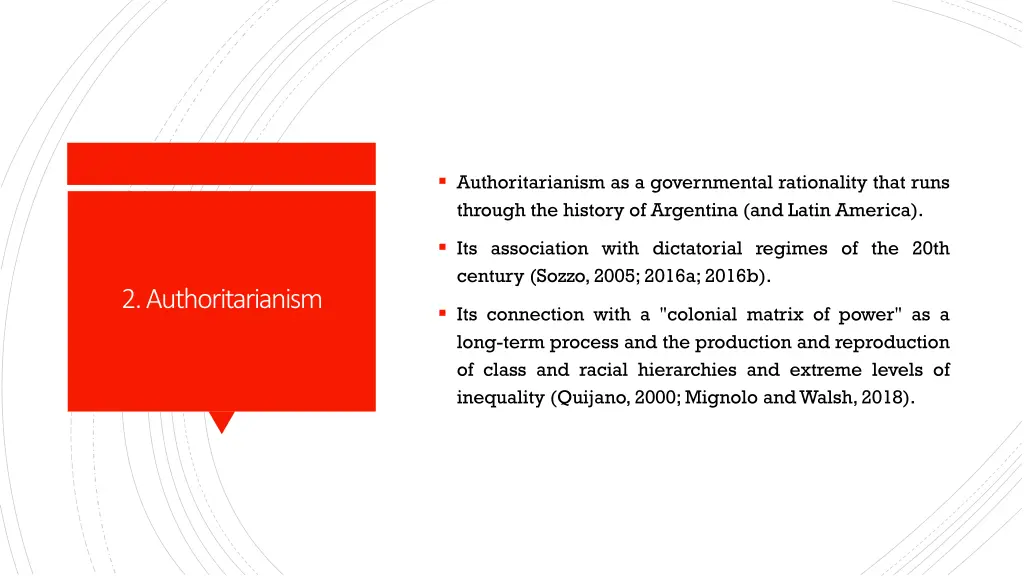 authoritarianism as a governmental rationality
