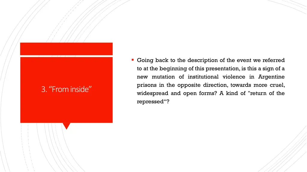 going back to the description of the event