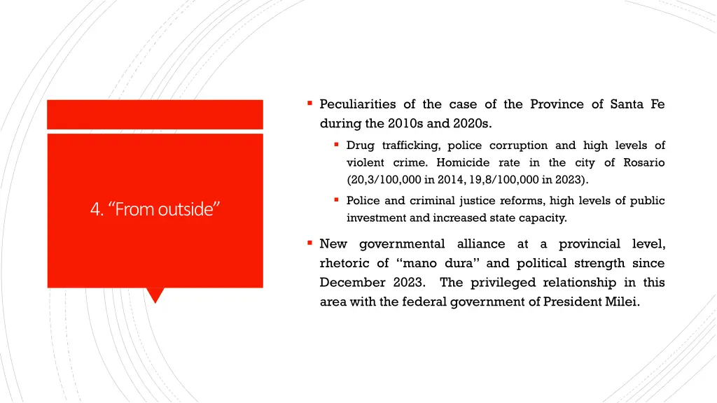peculiarities of the case of the province