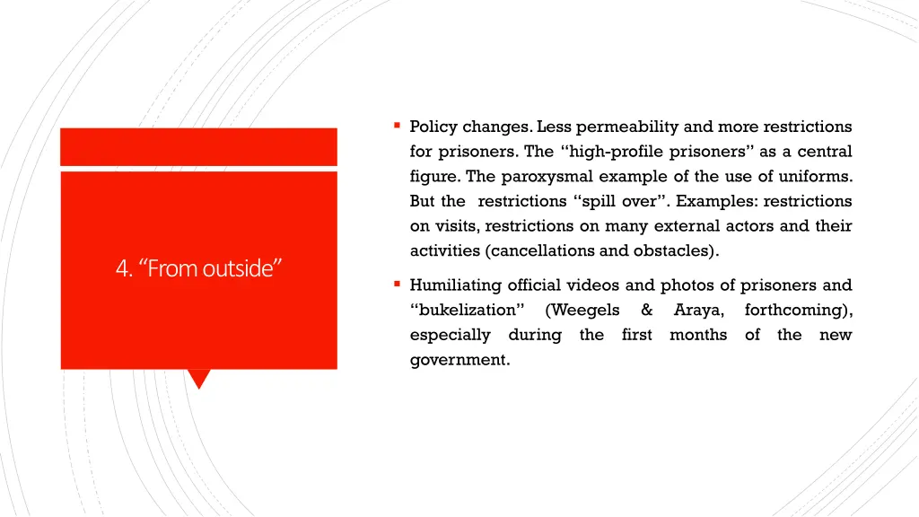 policy changes less permeability and more