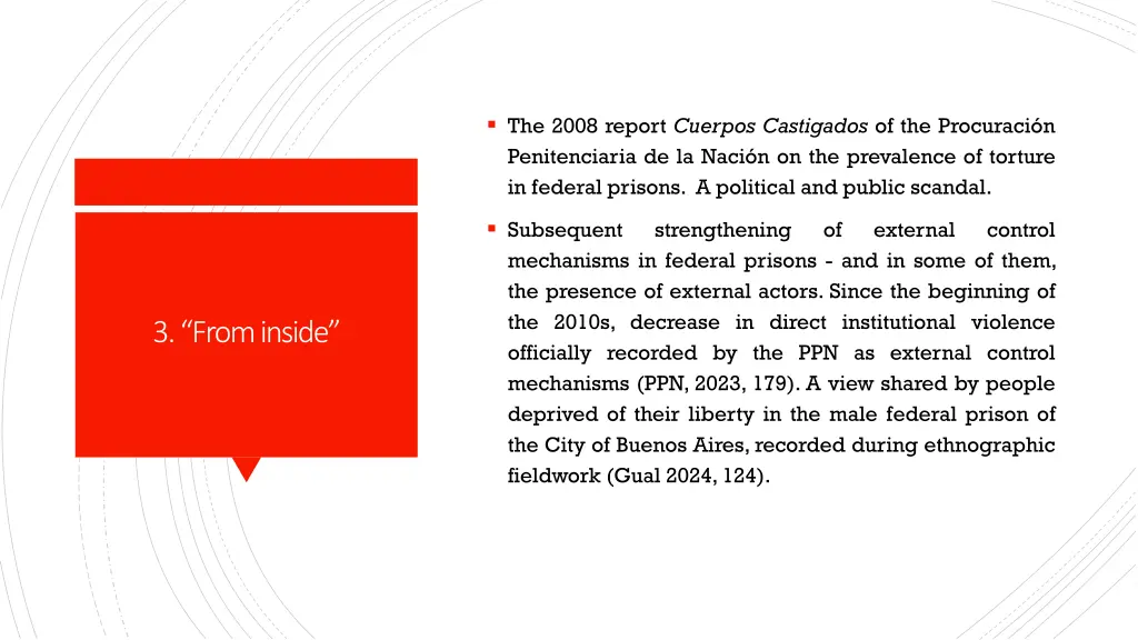 the 2008 report cuerpos castigados