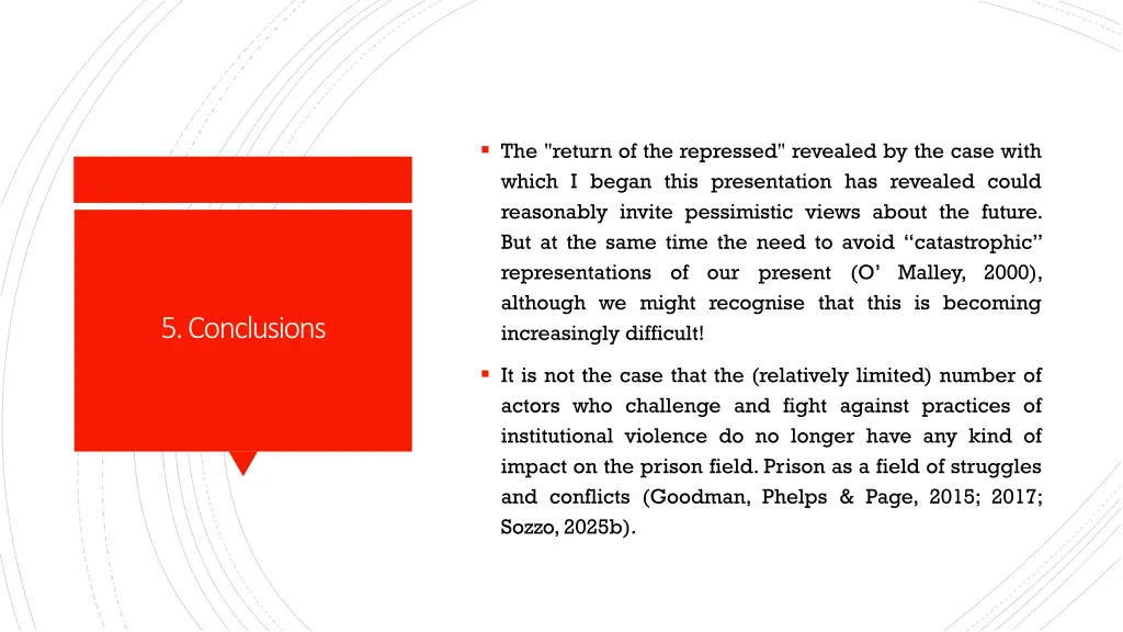 the return of the repressed revealed by the case