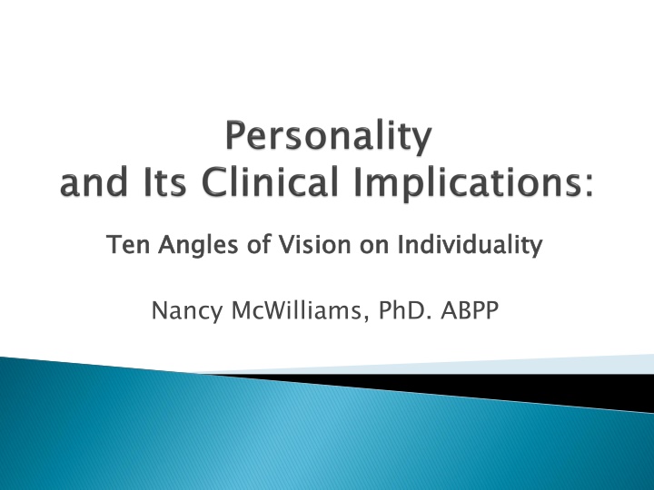 ten angles of vision on individuality