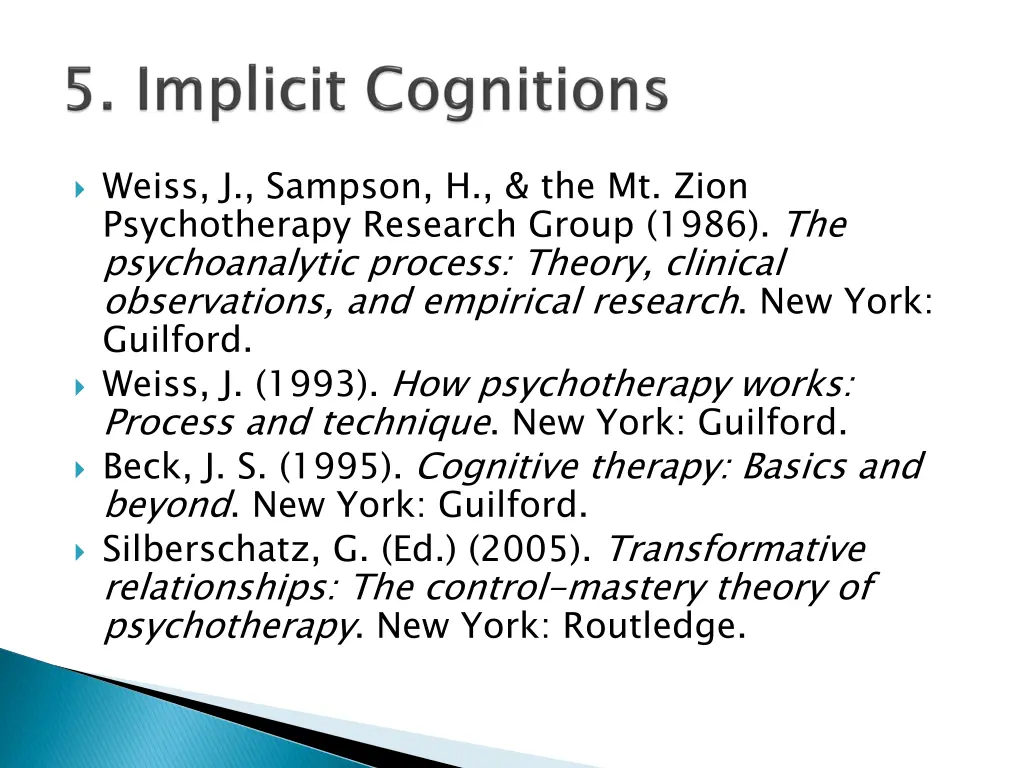 weiss j sampson h the mt zion psychotherapy