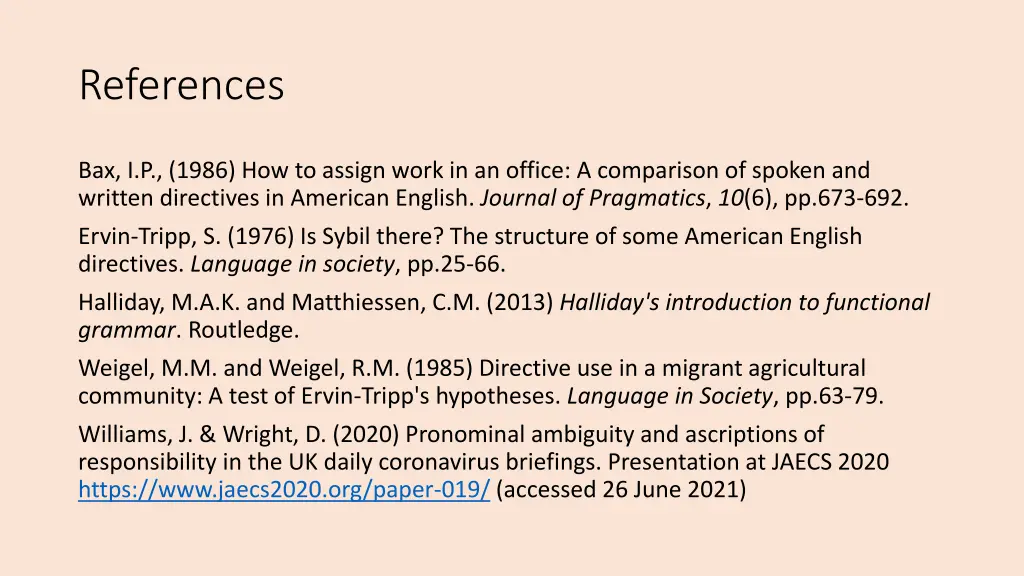 references