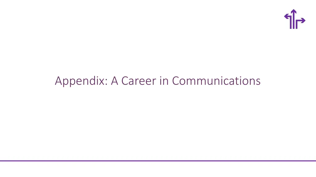 appendix a career in communications