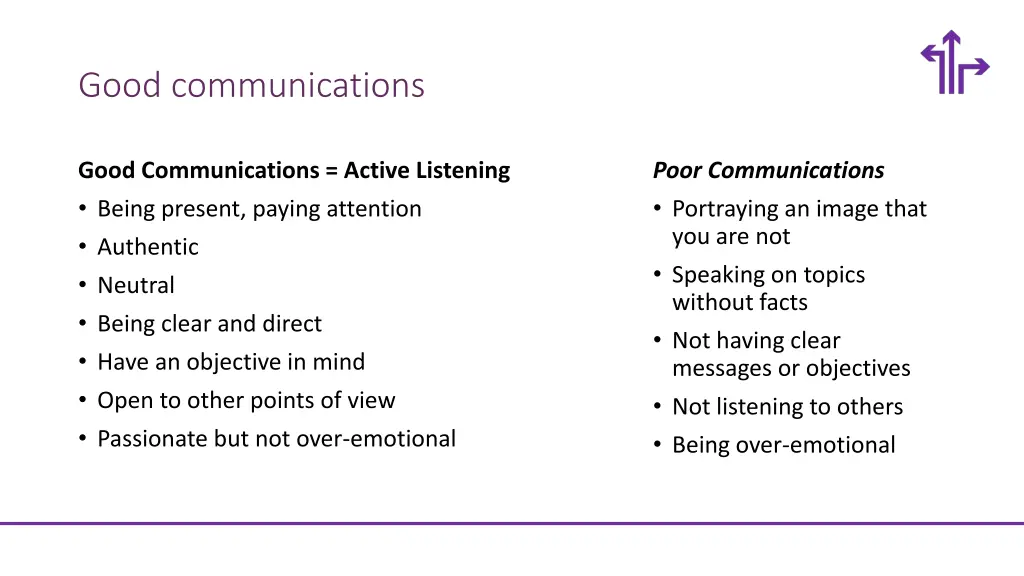 good communications