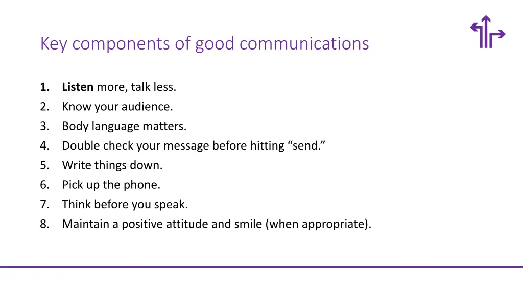 key components of good communications