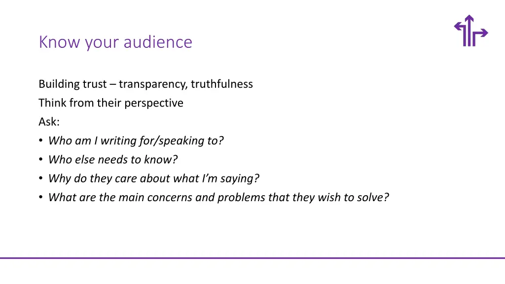 know your audience