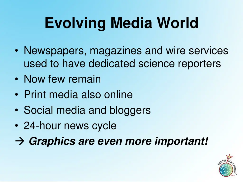 evolving media world