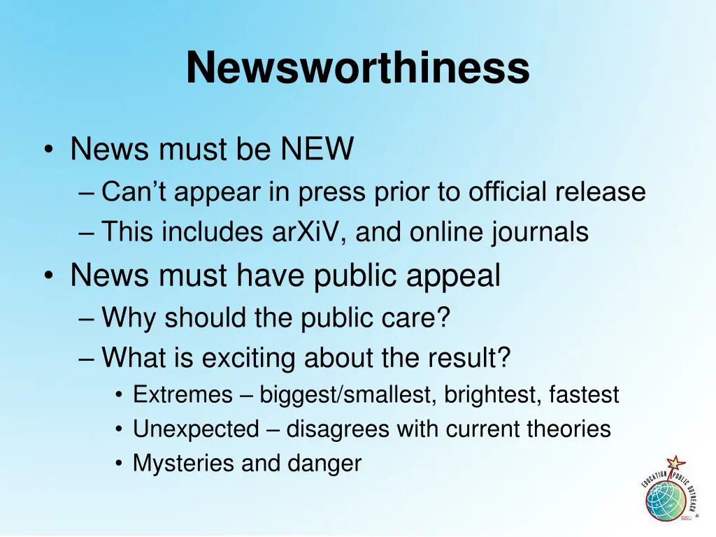 newsworthiness