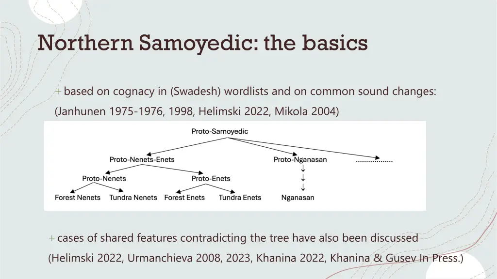 northern samoyedic the basics 1