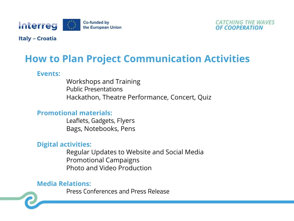 how to plan project communication activities 3