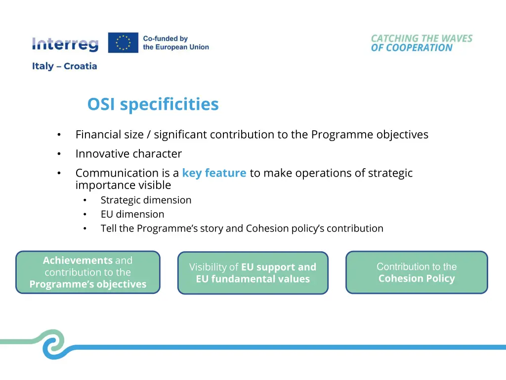osi specificities