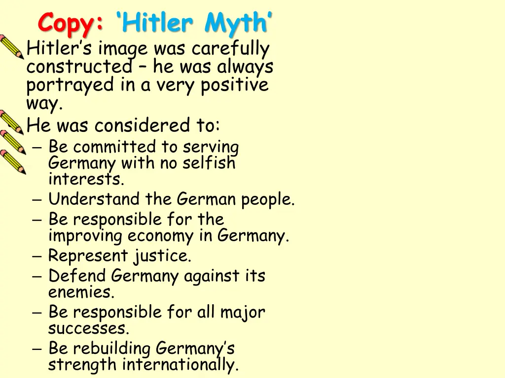 copy hitler myth hitler s image was carefully