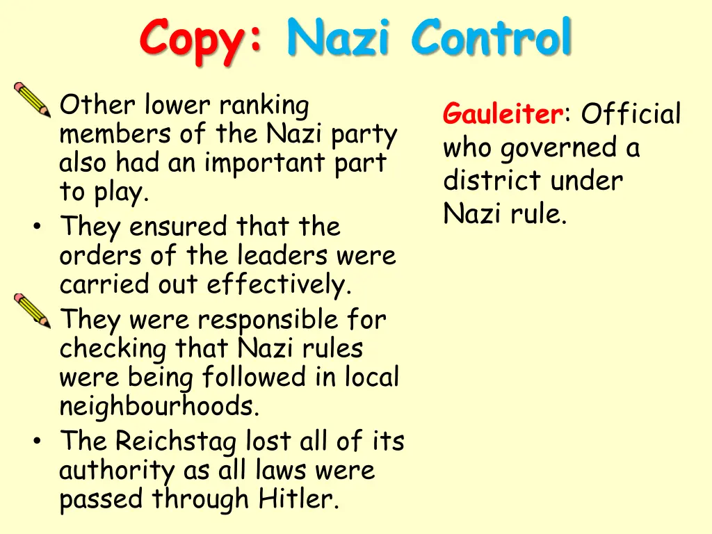 copy nazi control