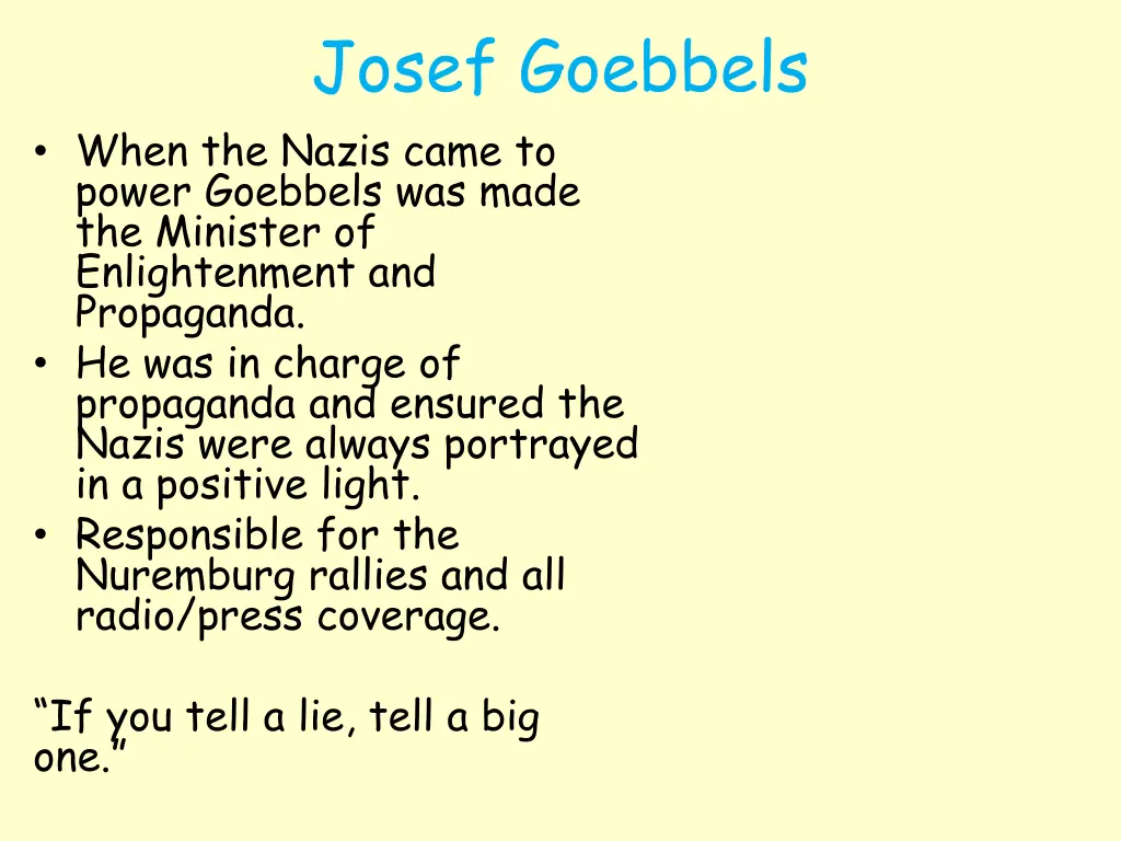 josef goebbels