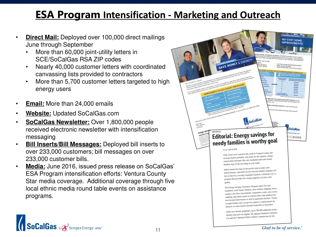 esa program intensification marketing and outreach 1