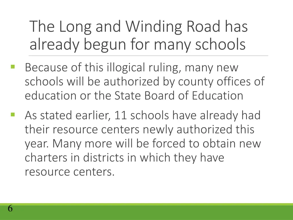 the long and winding road has already begun