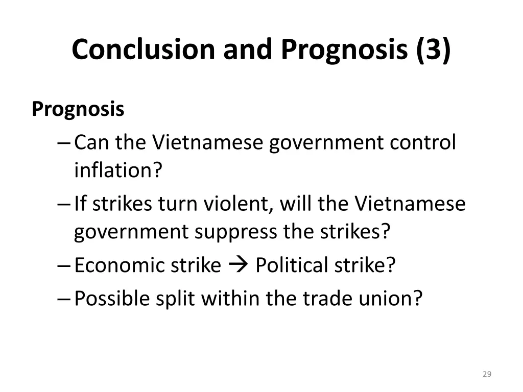 conclusion and prognosis 3
