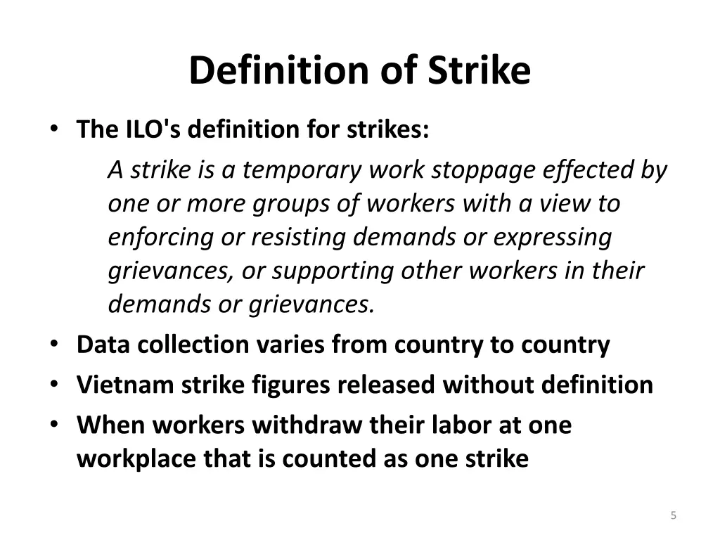 definition of strike