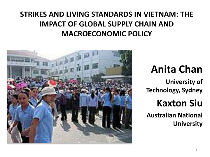 strikes and living standards in vietnam