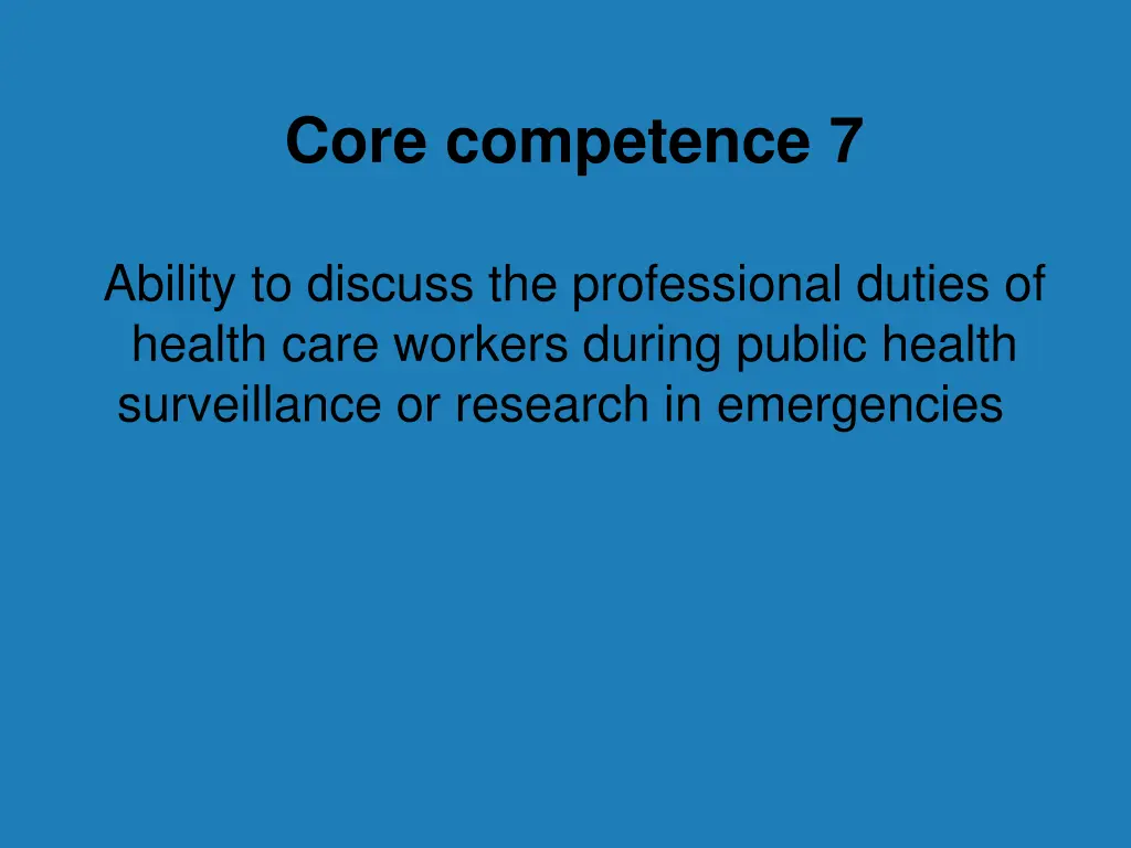 core competence 7