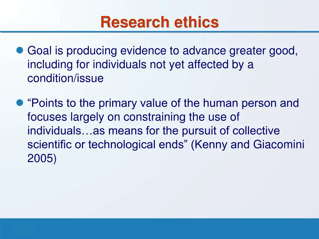 research ethics