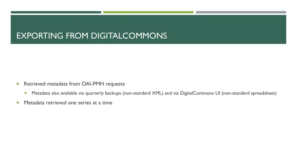 exporting from digitalcommons 1