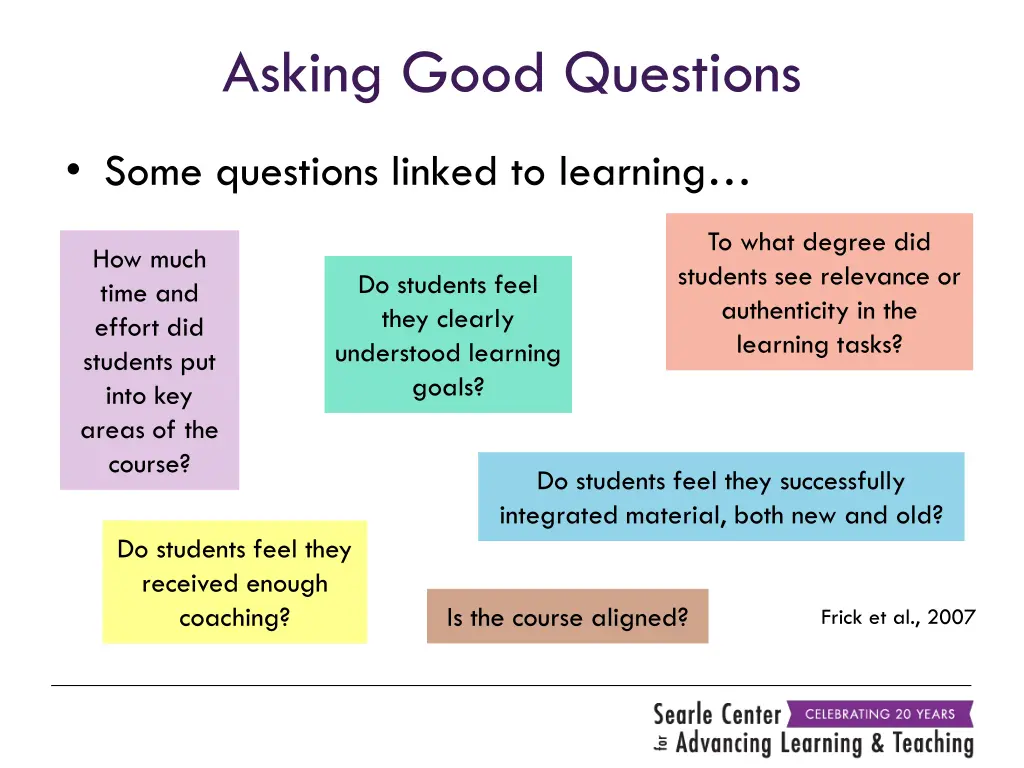asking good questions