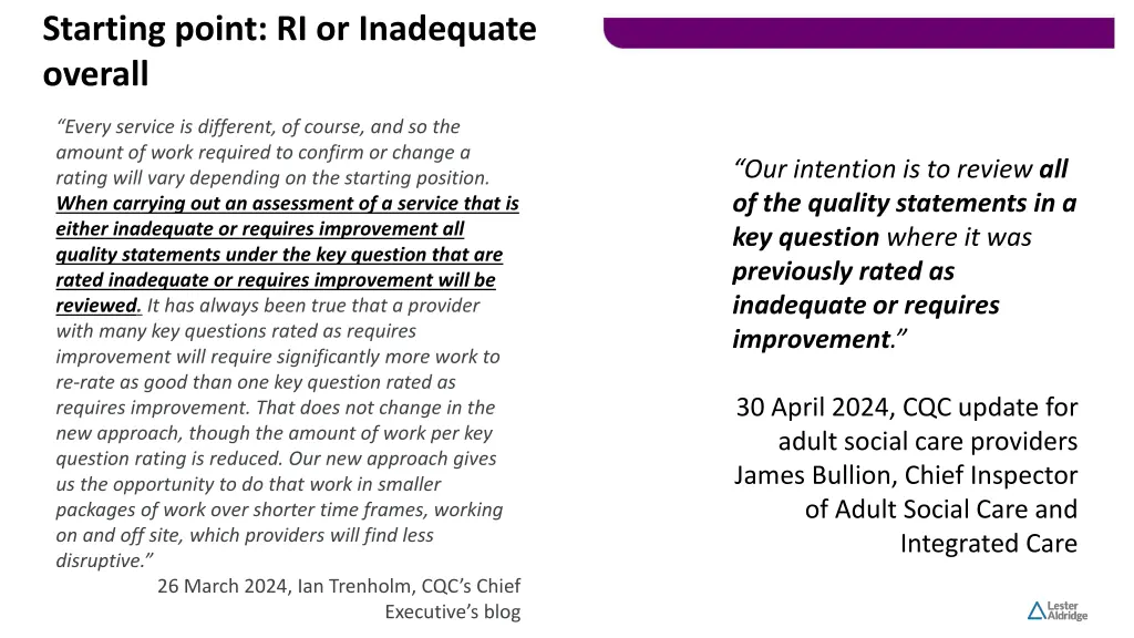 starting point ri or inadequate overall