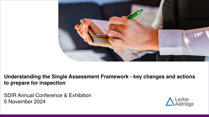 understanding the single assessment framework