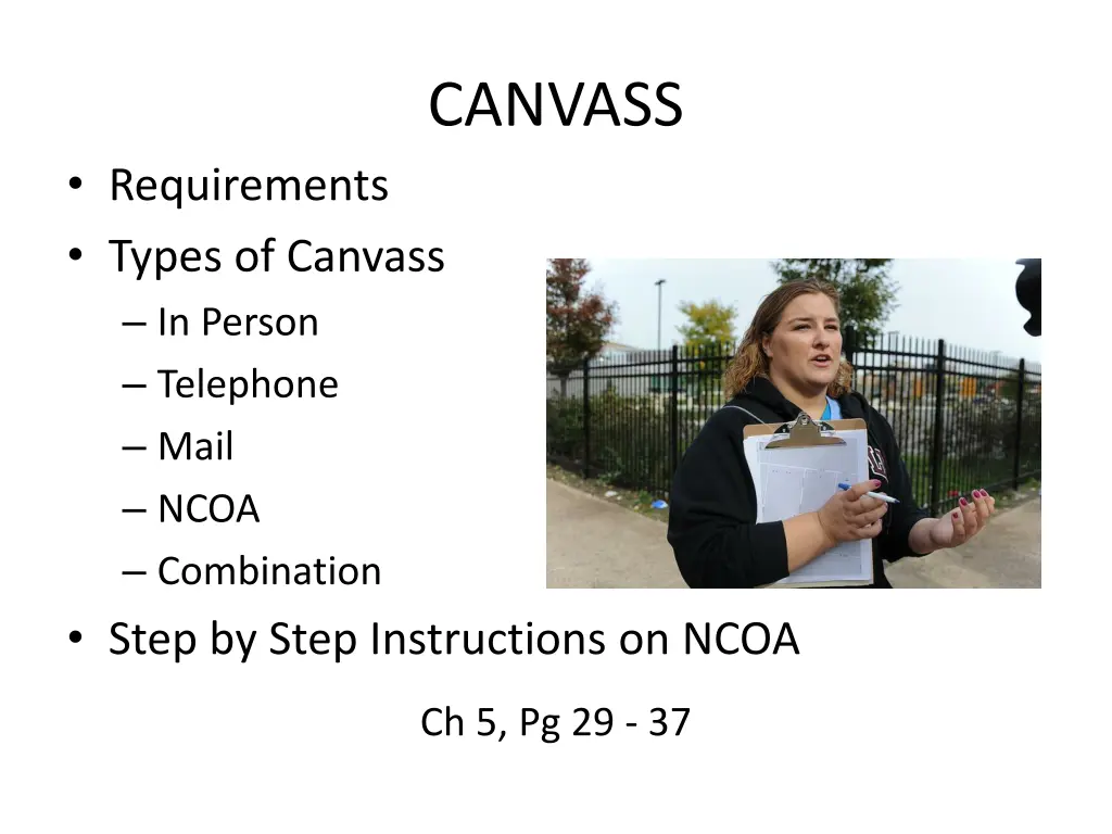 canvass