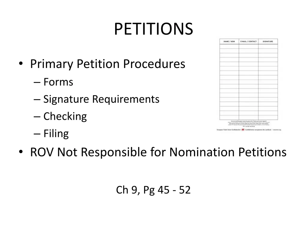 petitions