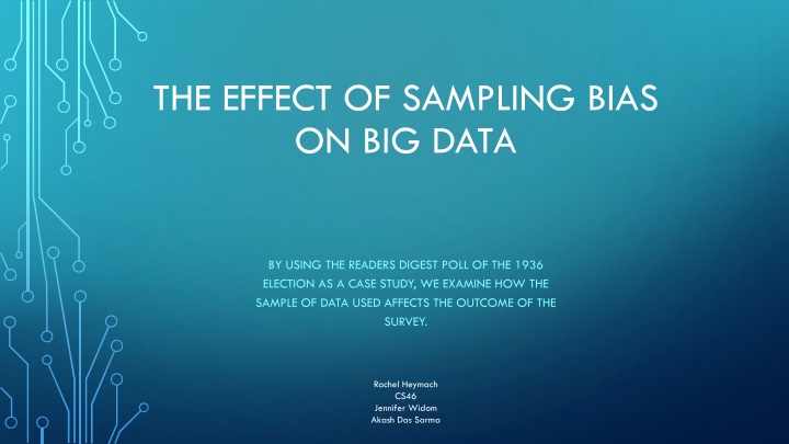 the effect of sampling bias on big data