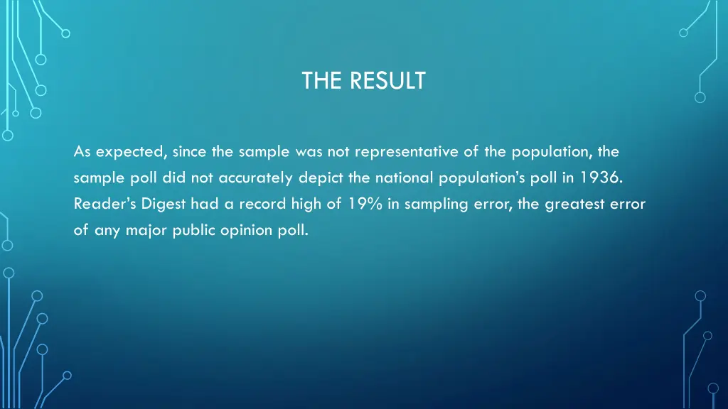 the result