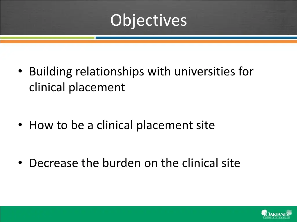 objectives
