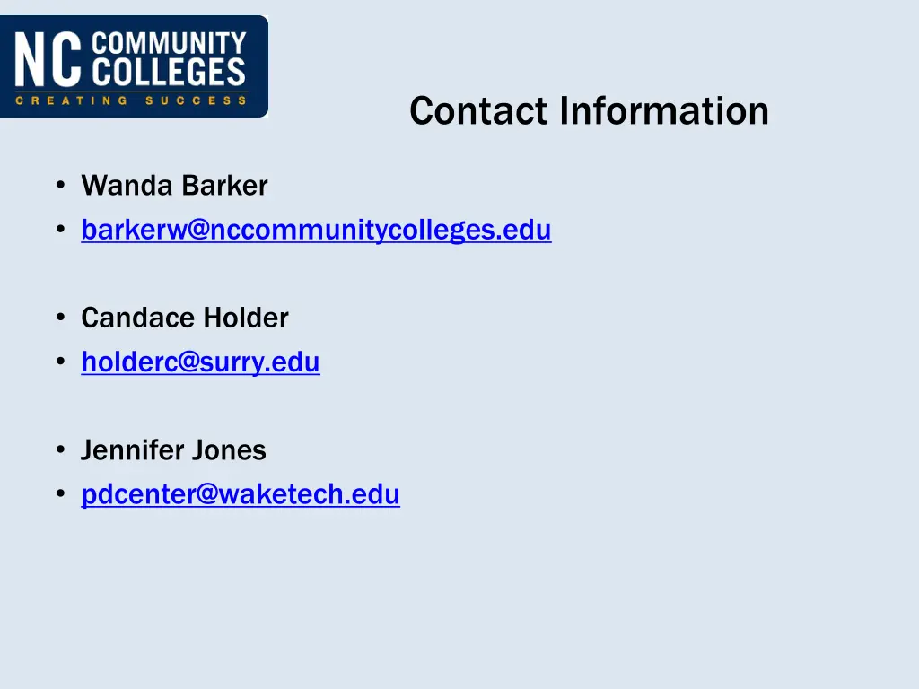 contact information