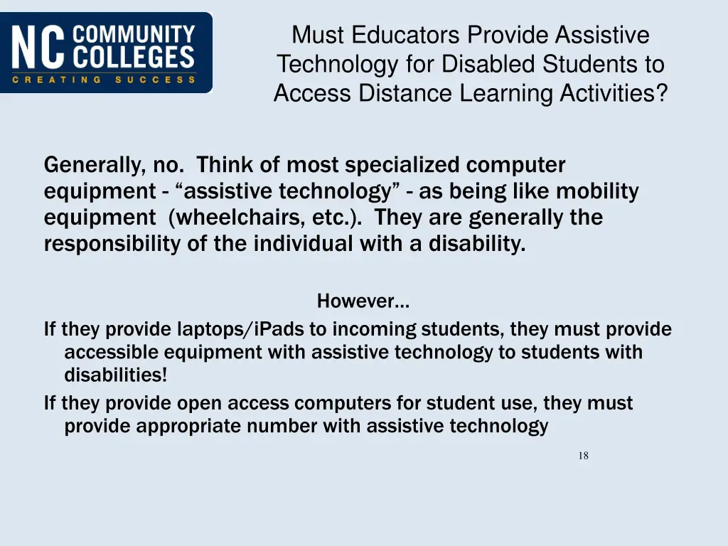 must educators provide assistive technology