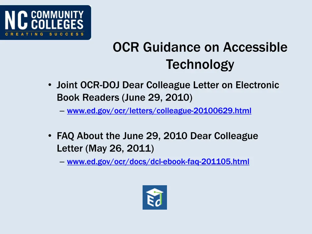 ocr guidance on accessible technology