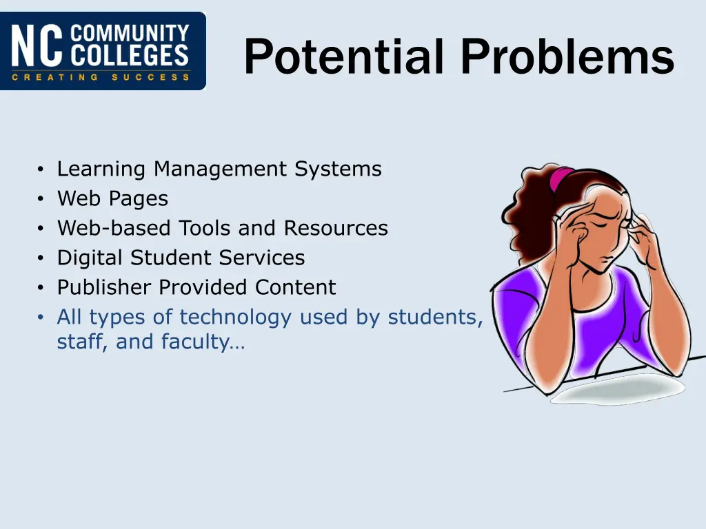 potential problems
