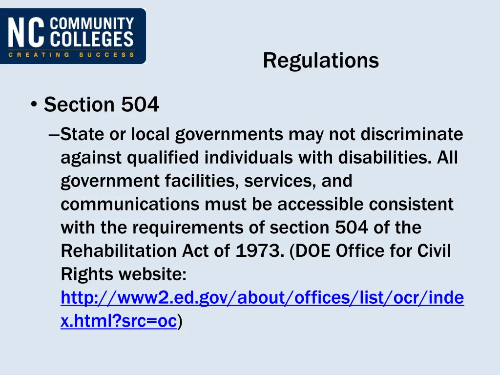 regulations