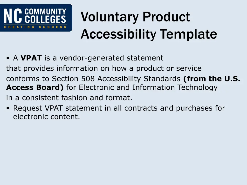 voluntary product accessibility template